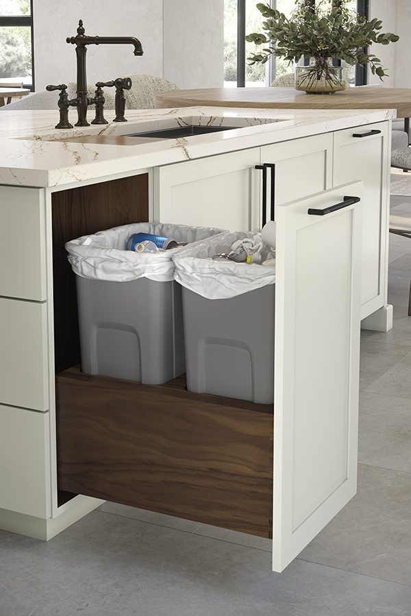 Double Waste Bin Pullout
