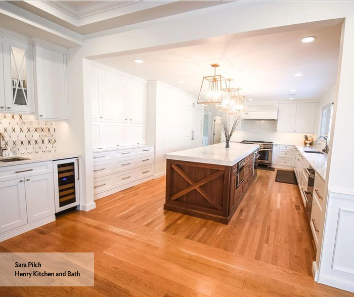 renner-style kitchen cabinets in a blake wood finish